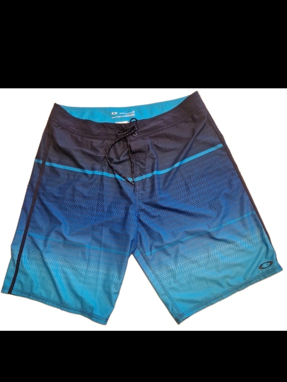 Oakley Men's Board Shorts Size 36 Blue Gradient Swim Trunks Surf